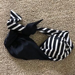 stripped bandeau top